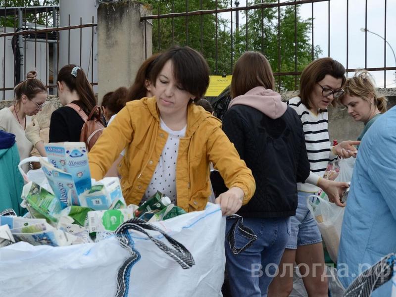 Сдать вторсырье на переработку можно будет завтра на площади Чайковского в Вологде.