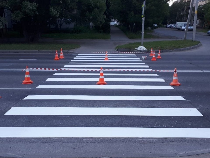 На дорогах Вологде в этом сезоне нанесут в пять раз больше разметки термопластиком.
